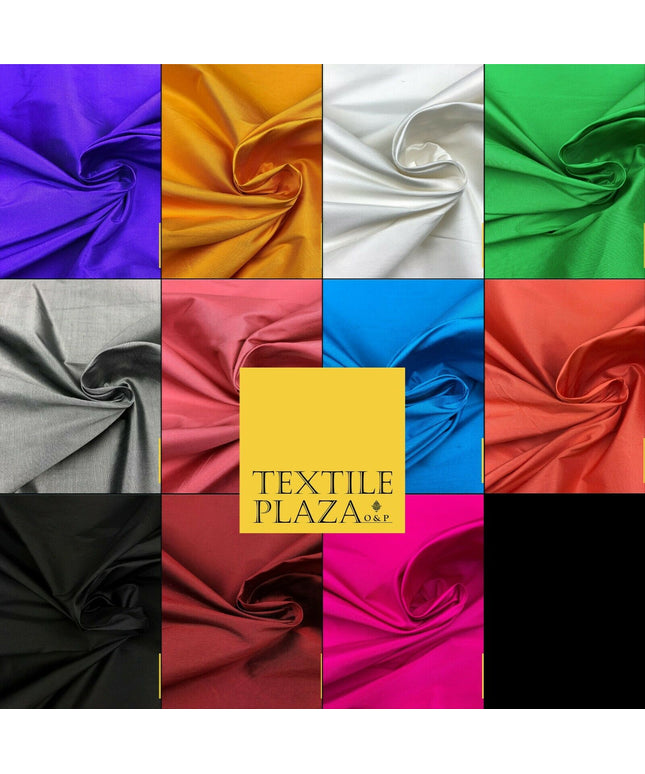 OVER 10 COLOURS - Luxury Fine Weave 100% PURE SILK Fabric - Dress Wedding Bridal