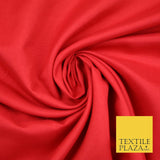 Plain Smooth 100% Polyester 230cm EXTRA WIDE Sheeting Fabric Material 7 COLOURS