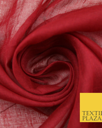 Plain Weave 100% COTTON MUSLIN MALMAL Soft Fabric Material F74 ALL COLOURS 44"