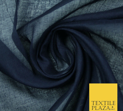 Plain Weave 100% COTTON MUSLIN MALMAL Soft Fabric Material F74 ALL COLOURS 44"