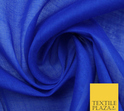 Plain Weave 100% COTTON MUSLIN MALMAL Soft Fabric Material F74 ALL COLOURS 44"