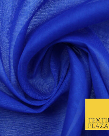 Plain Weave 100% COTTON MUSLIN MALMAL Soft Fabric Material F74 ALL COLOURS 44"