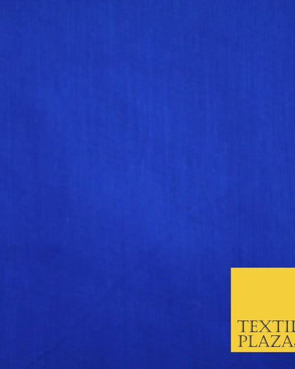Plain Weave 100% COTTON MUSLIN MALMAL Soft Fabric Material F74 ALL COLOURS 44"