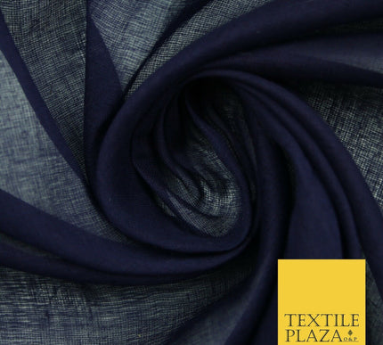 Plain Weave 100% COTTON MUSLIN MALMAL Soft Fabric Material F74 ALL COLOURS 44"