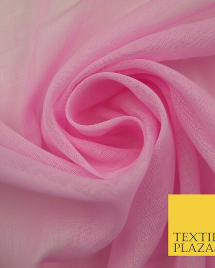 Plain Weave 100% COTTON MUSLIN MALMAL Soft Fabric Material F74 ALL COLOURS 44"