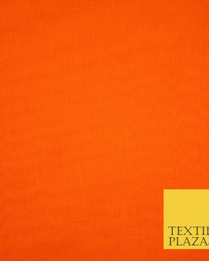 Plain Weave 100% COTTON MUSLIN MALMAL Soft Fabric Material F74 ALL COLOURS 44"