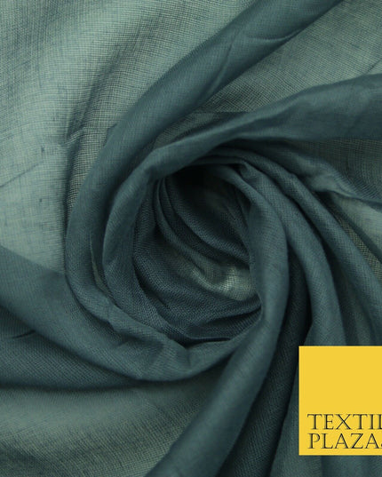 Plain Weave 100% COTTON MUSLIN MALMAL Soft Fabric Material F74 ALL COLOURS 44"