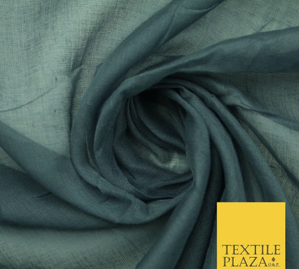Plain Weave 100% COTTON MUSLIN MALMAL Soft Fabric Material F74 ALL COLOURS 44"