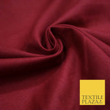 Cherry Maroon Red Premium Plain Cotton Linen Fabric Material Fashion Craft 5158