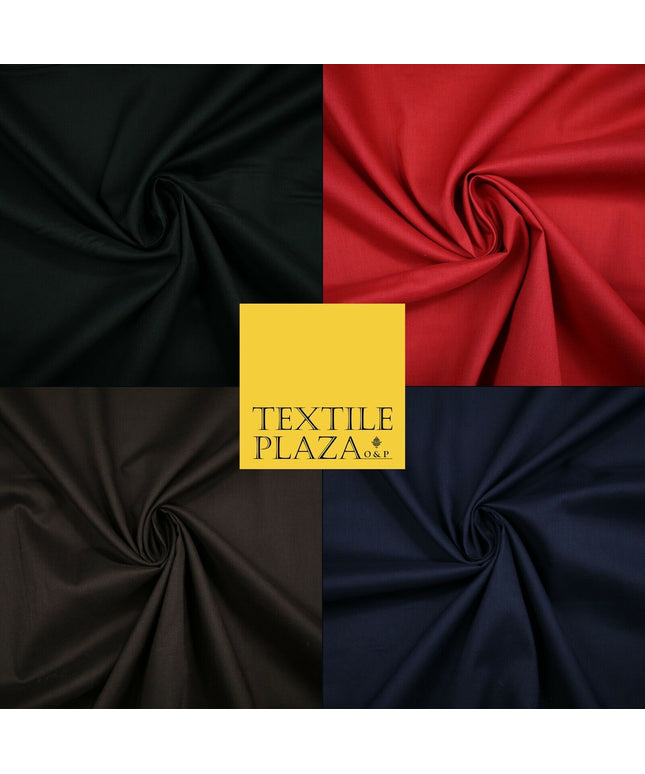 PREMIUM LAWN 100% PURE COTTON VOILE PLAIN SOFT FABRIC DRESS CRAFT MATERIAL 54"