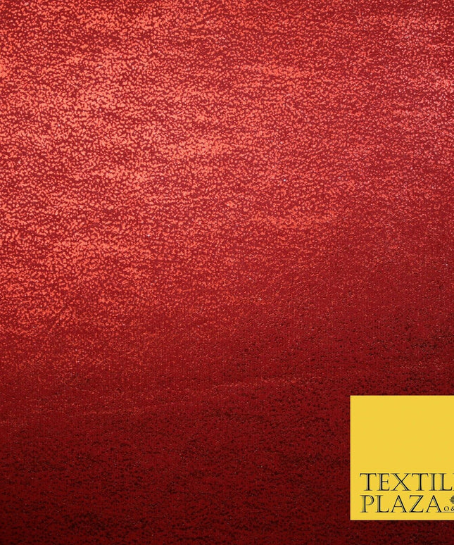 RED Metallic Smoked Micro Snake Print Stretch Jersey Fabric Dress Craft 5088