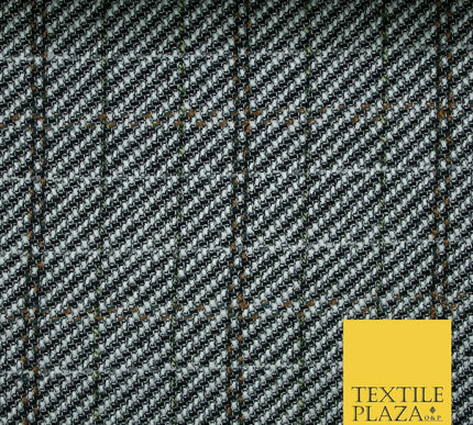 Black White Diagonal Striped Polyester Wool Fabric Material Craft Dress 5079