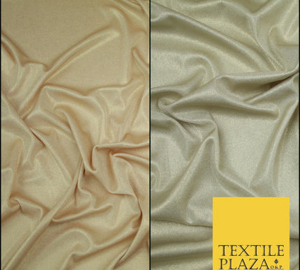 Luxury Nude Peach Champagne Gold Foil Slinky Stretch JerseyDress Fabric Backdrop