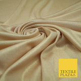 Luxury Nude Peach Champagne Gold Foil Slinky Stretch JerseyDress Fabric Backdrop