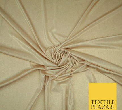Luxury Nude Peach Champagne Gold Foil Slinky Stretch JerseyDress Fabric Backdrop