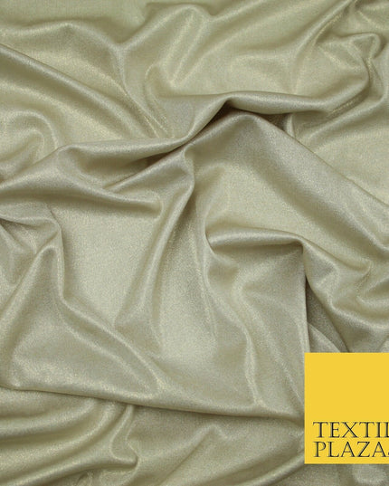 Luxury Nude Peach Champagne Gold Foil Slinky Stretch JerseyDress Fabric Backdrop