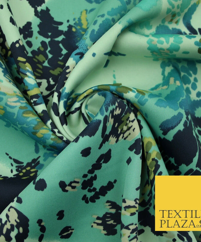 Floral Animal Printed Fine Silky Satin Crepe Polyester Summer Dress Fabric Shiny