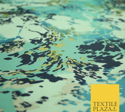 Floral Animal Printed Fine Silky Satin Crepe Polyester Summer Dress Fabric Shiny