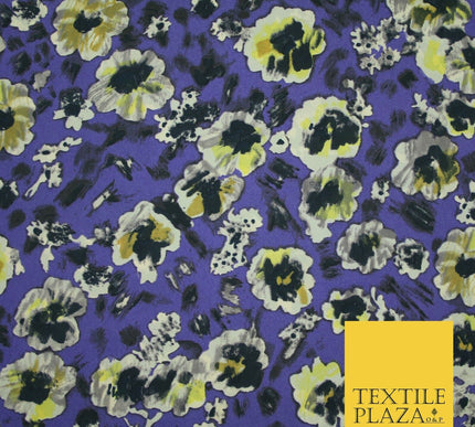 Floral Animal Printed Fine Silky Satin Crepe Polyester Summer Dress Fabric Shiny