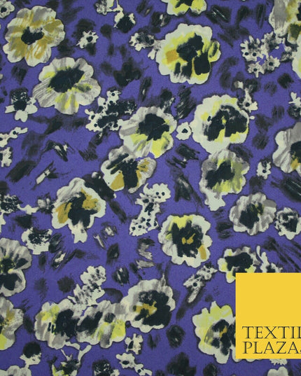 Floral Animal Printed Fine Silky Satin Crepe Polyester Summer Dress Fabric Shiny