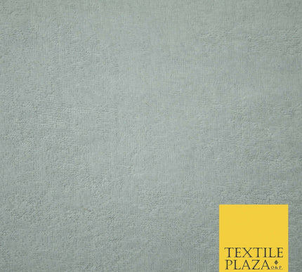 Light Plain Stretch One Sided Towelling (Terry) Fabric Jersey Knit Fabric 63"