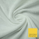 Light Plain Stretch One Sided Towelling (Terry) Fabric Jersey Knit Fabric 63"