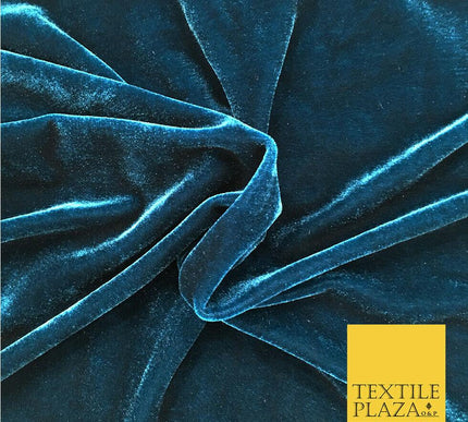 LUXURY High Quality English Plain Stretch Velvet Dress Fabric Over 18 Colours