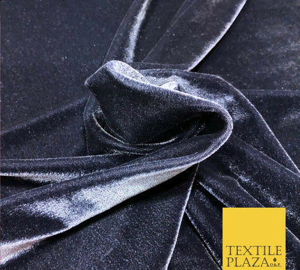 LUXURY High Quality English Plain Stretch Velvet Dress Fabric Over 18 Colours