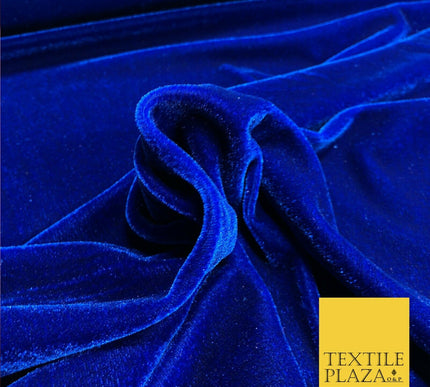 LUXURY High Quality English Plain Stretch Velvet Dress Fabric Over 18 Colours
