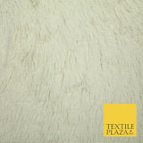 Premium Super Soft Long Hair Pile Fluffy Faux Fur Fabric Material 58" 4 COLOURS
