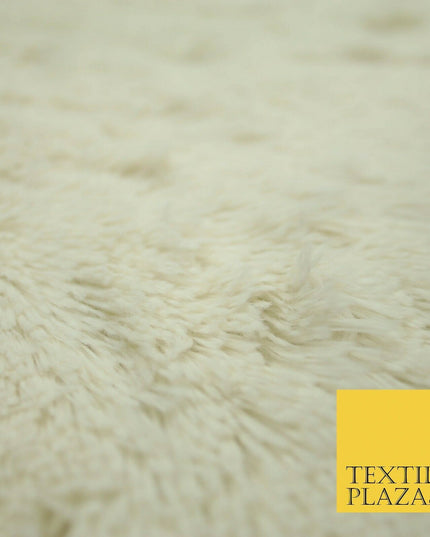Premium Super Soft Long Hair Pile Fluffy Faux Fur Fabric Material 58" 4 COLOURS