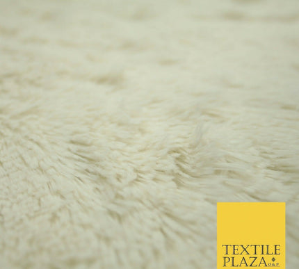 Premium Super Soft Long Hair Pile Fluffy Faux Fur Fabric Material 58" 4 COLOURS