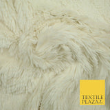 Premium Super Soft Long Hair Pile Fluffy Faux Fur Fabric Material 58" 4 COLOURS