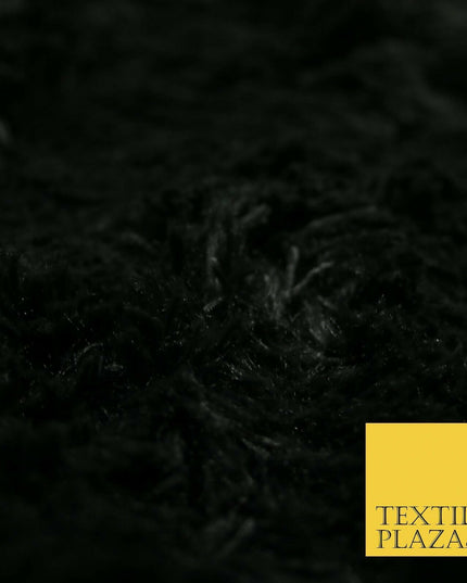 Premium Super Soft Long Hair Pile Fluffy Faux Fur Fabric Material 58" 4 COLOURS