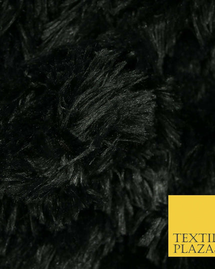 Premium Super Soft Long Hair Pile Fluffy Faux Fur Fabric Material 58" 4 COLOURS