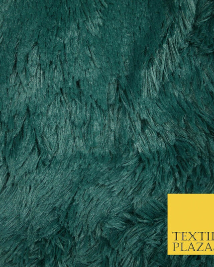 Premium Super Soft Long Hair Pile Fluffy Faux Fur Fabric Material 58" 4 COLOURS