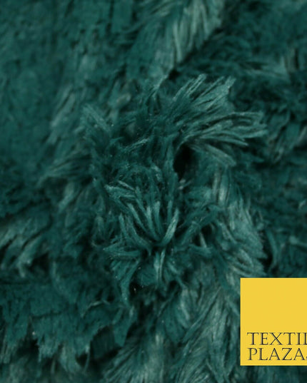 Premium Super Soft Long Hair Pile Fluffy Faux Fur Fabric Material 58" 4 COLOURS