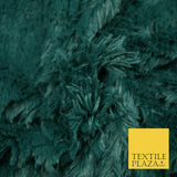 Premium Super Soft Long Hair Pile Fluffy Faux Fur Fabric Material 58" 4 COLOURS