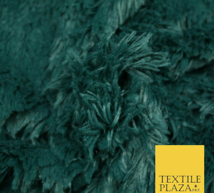 Premium Super Soft Long Hair Pile Fluffy Faux Fur Fabric Material 58" 4 COLOURS