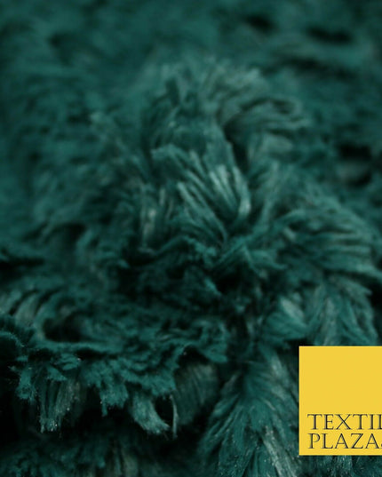 Premium Super Soft Long Hair Pile Fluffy Faux Fur Fabric Material 58" 4 COLOURS