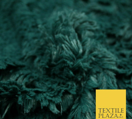 Premium Super Soft Long Hair Pile Fluffy Faux Fur Fabric Material 58" 4 COLOURS