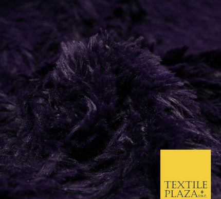Premium Super Soft Long Hair Pile Fluffy Faux Fur Fabric Material 58" 4 COLOURS