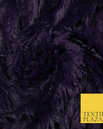 Premium Super Soft Long Hair Pile Fluffy Faux Fur Fabric Material 58" 4 COLOURS