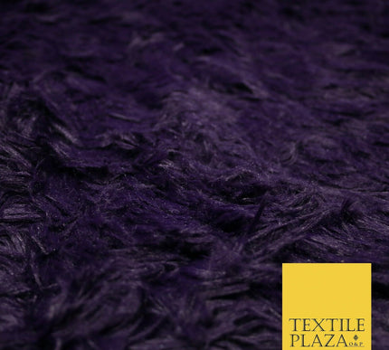 Premium Super Soft Long Hair Pile Fluffy Faux Fur Fabric Material 58" 4 COLOURS