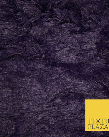 Premium Super Soft Long Hair Pile Fluffy Faux Fur Fabric Material 58" 4 COLOURS