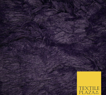 Premium Super Soft Long Hair Pile Fluffy Faux Fur Fabric Material 58" 4 COLOURS