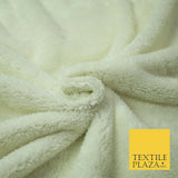 Lush Cream Sherpa Sheepskin Pink Suede Backed Short Pile Faux Fur Fabric 2295