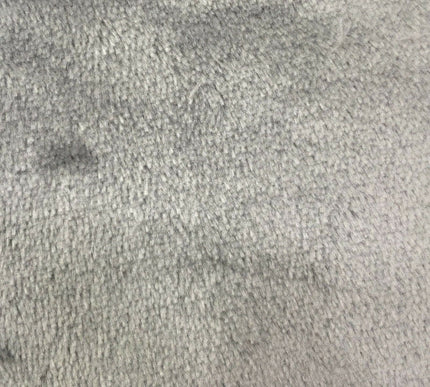 Soft Plain Cuddle Fleece Double Sided Fabric - GREY 58" - More Colours - RA71