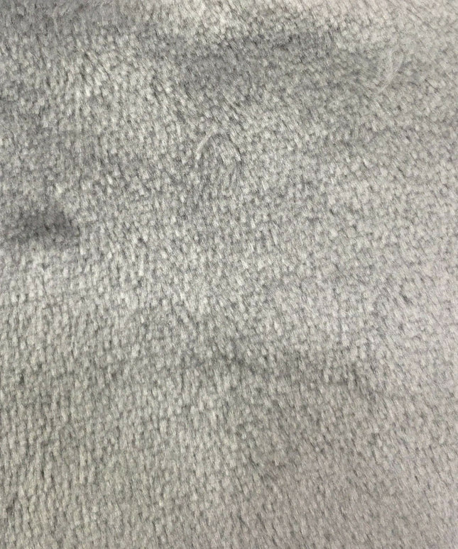 Soft Plain Cuddle Fleece Double Sided Fabric - GREY 58" - More Colours - RA71