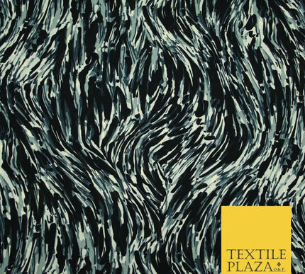 Mix Floral Animal Abstract Printed Fine Crepe Polyester Summer Dress Fabric 58"